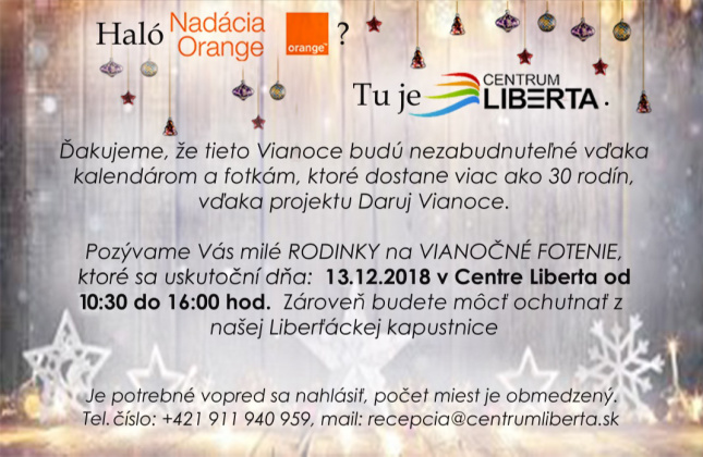 13.12.2018 - Vianočné fotenie v Liberte 